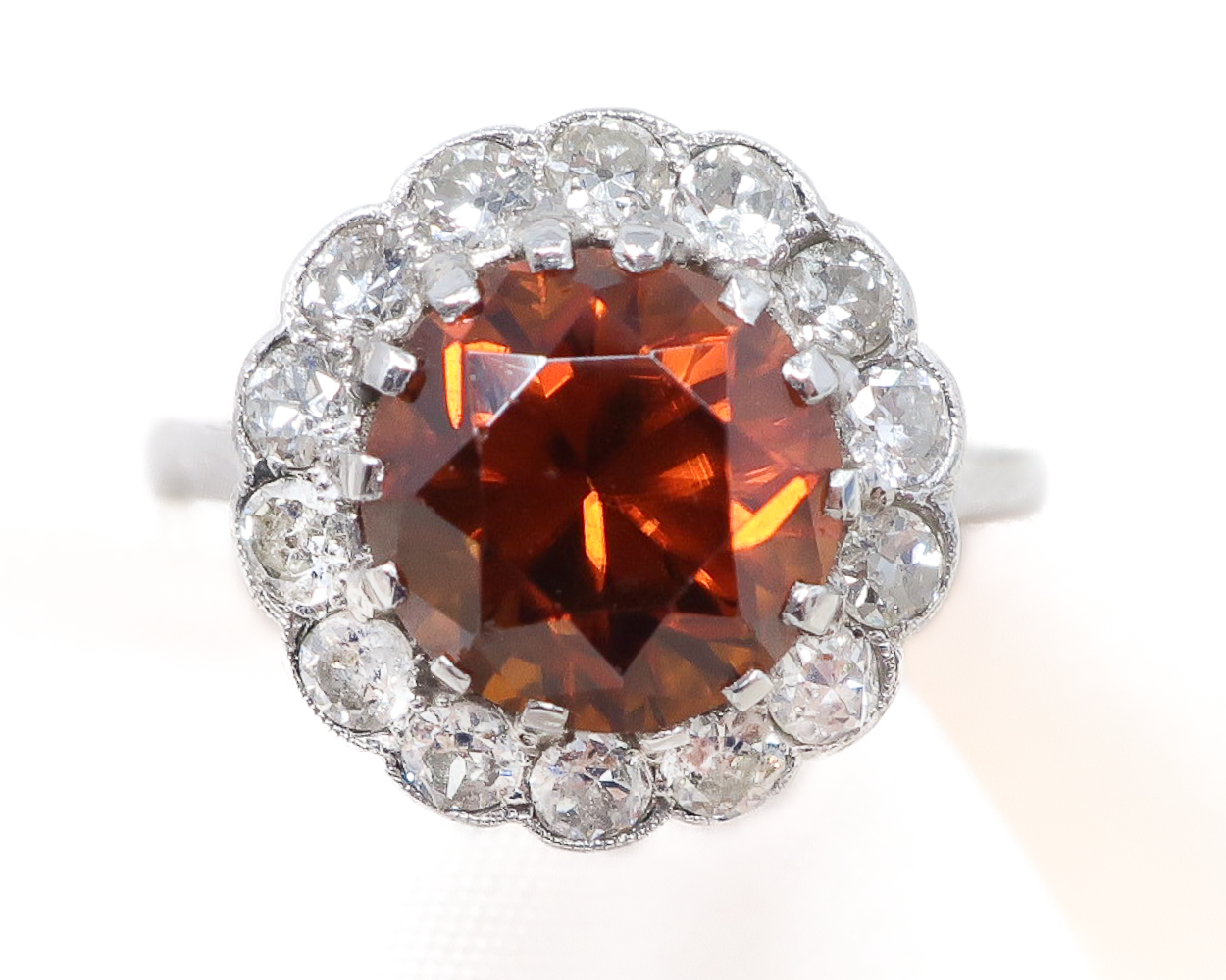 Buy quality Heart Design Stone Diamond ring in Durg